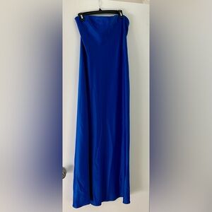 Wayf Strapless Royal Blue Dress